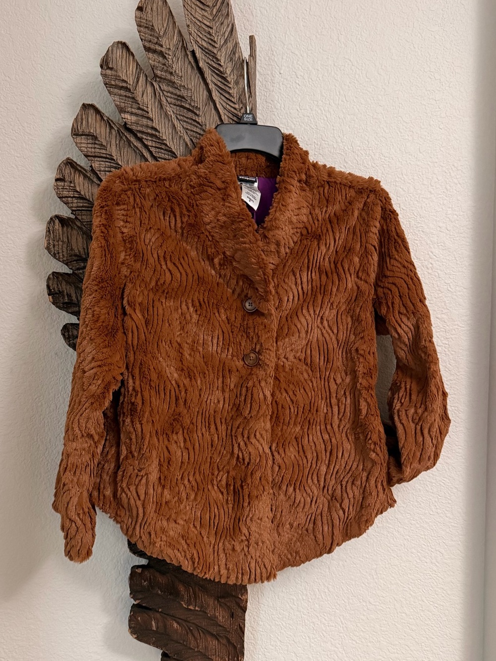 Patagonia teddy crop 3/4 sleeve Women's soft Jacket shirt sz S M